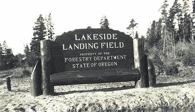 Old airport sign